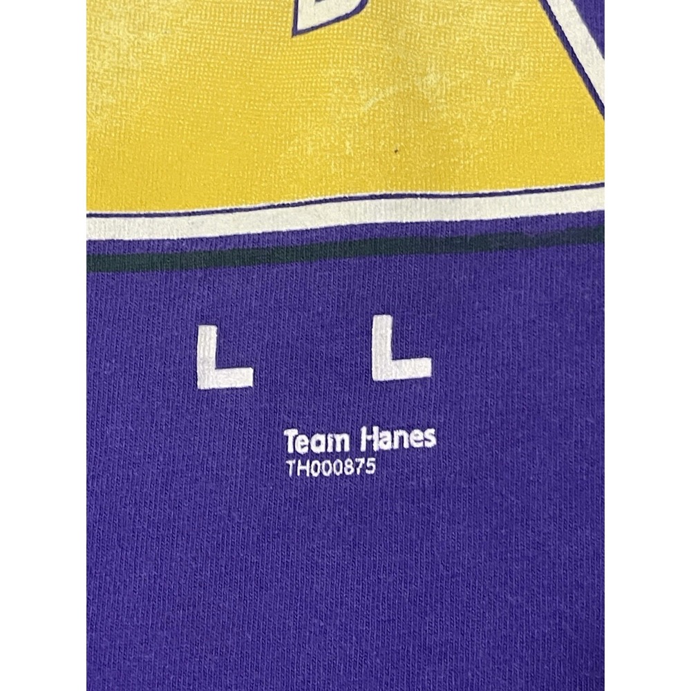 Vintage Utah Jazz Shirt Mens Large Purple NBA Basketball Sport 90s Spellout - Picture 4 of 6